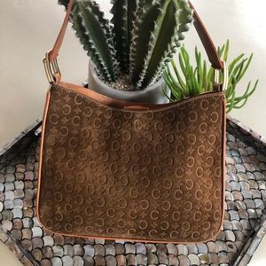 Celine Suede shoulder bag - authentic